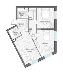 1-BD Apartment Sale, 78.7 sq. m. at Foriver, Simonovskaya Embankment, 3к1, Moscow, Russia #2 1-BD Apartment Sale, 78.7 sq. m. at Foriver, Simonovskaya Embankment, 3к1, Moscow, Russia #2