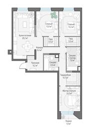 2-BD Apartment Sale, 112.4 sq. m. at Foriver, Simonovskaya Embankment, 3к1, Moscow, Russia #2 2-BD Apartment Sale, 112.4 sq. m. at Foriver, Simonovskaya Embankment, 3к1, Moscow, Russia #2