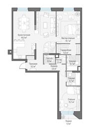 2-BD Apartment Sale, 112.4 sq. m. at Foriver, Simonovskaya Embankment, 3к1, Moscow, Russia #4
