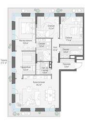 3-BD Apartment Sale, 140.7平方米 at Foriver, Simonovskaya Embankment, 3к1, Moscow, Russia #4