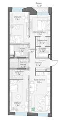 2-BD Apartment Sale, 111.6 sq. m. at Foriver, Simonovskaya Embankment, 3к1, Moscow, Russia #2 2-BD Apartment Sale, 111.6 sq. m. at Foriver, Simonovskaya Embankment, 3к1, Moscow, Russia #2