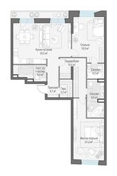 2-BD Apartment Sale, 111.6 sq. m. at Foriver, Simonovskaya Embankment, 3к1, Moscow, Russia #3 2-BD Apartment Sale, 111.6 sq. m. at Foriver, Simonovskaya Embankment, 3к1, Moscow, Russia #3