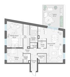 2-BD Apartment Sale, 139.6 sq. m. at Foriver, Simonovskaya Embankment, 3к1, Moscow, Russia #3 2-BD Apartment Sale, 139.6 sq. m. at Foriver, Simonovskaya Embankment, 3к1, Moscow, Russia #3
