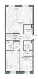 2-BD Apartment Sale, 107.6 sq. m. at Foriver, Simonovskaya Embankment, 3к1, Moscow, Russia #4