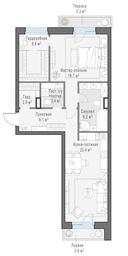 1-BD Apartment Sale, 76.1平方米 at Foriver, Simonovskaya Embankment, 3к1, Moscow, Russia #3 1-BD Apartment Sale, 76.1平方米 at Foriver, Simonovskaya Embankment, 3к1, Moscow, Russia #3