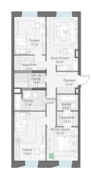 2-BD Apartment Sale, 101.3平方米 at Foriver, Simonovskaya Embankment, 3к1, Moscow, Russia #2