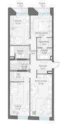 2-BD Apartment Sale, 110.3平方米 at Foriver, Simonovskaya Embankment, 3к1, Moscow, Russia #2 2-BD Apartment Sale, 110.3平方米 at Foriver, Simonovskaya Embankment, 3к1, Moscow, Russia #2