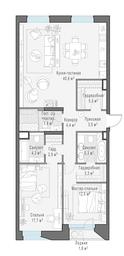 2-BD Apartment Sale, 106.5平方米 at Foriver, Simonovskaya Embankment, 3к1, Moscow, Russia #4