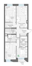 2-BD Apartment Sale, 106.5平方米 at Foriver, Simonovskaya Embankment, 3к1, Moscow, Russia #2