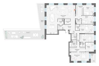 5-BD Apartment Sale, 284.8 sq. m. at Foriver, Simonovskaya Embankment, 3к1, Moscow, Russia #3