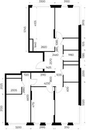 4-BD Apartment Sale, 105.8平方米 at Peredelkino Blizhnee, Korneya Chukovskogo Street, 1, Vnukovskoye Settlement, Moscow, Russia #3