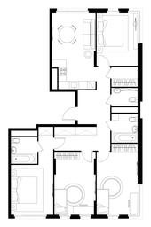 4-BD Apartment Sale, 105.8平方米 at Peredelkino Blizhnee, Korneya Chukovskogo Street, 1, Vnukovskoye Settlement, Moscow, Russia #4