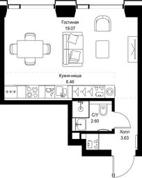 Apartment Sale, 31.76平方米 at SET, Vereyskaya Street, Moscow, Russia #2 Apartment Sale, 31.76平方米 at SET, Vereyskaya Street, Moscow, Russia #2