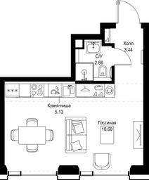 Apartment Sale, 29.91平方米 at SET, Vereyskaya Street, Moscow, Russia #4