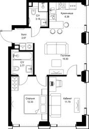 2-BD Apartment Sale, 56.82 sq. m. at SET, Vereyskaya Street, Moscow, Russia #3 2-BD Apartment Sale, 56.82 sq. m. at SET, Vereyskaya Street, Moscow, Russia #3