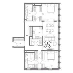 Продажа 3-комн. квартиры, 131,7 м² в ЖК «Рождественка 8», улица Рождественка, 8с1, Москва, Россия #3 Продажа 3-комн. квартиры, 131,7 м² в ЖК «Рождественка 8», улица Рождественка, 8с1, Москва, Россия #3
