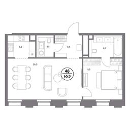 2-BD Apartment Sale, 65.3 sq. m. at Rozhdestvenka 8, Rozhdestvenka Street, 8с1, Moscow, Russia #3
