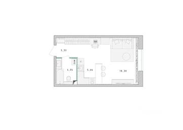 Apartment Sale, 30.7 sq. m. at Serebro, Yaroslavskoye shosse, Pushkino, Moscow Region, Russia #4