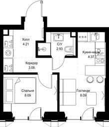 1-BD Apartment Sale, 30.77平方米 at SET, Vereyskaya Street, Moscow, Russia #4