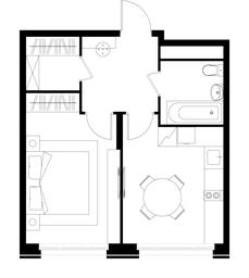 Apartment Sale, 38.5平方米 at Peredelkino Blizhnee, Korneya Chukovskogo Street, 1, Vnukovskoye Settlement, Moscow, Russia #4