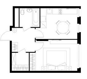 Apartment Sale, 38.6平方米 at Peredelkino Blizhnee, Korneya Chukovskogo Street, 1, Vnukovskoye Settlement, Moscow, Russia #4