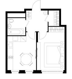 Apartment Sale, 38 sq. m. at Peredelkino Blizhnee, Korneya Chukovskogo Street, 1, Vnukovskoye Settlement, Moscow, Russia #4