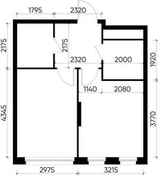 Apartment Sale, 38.3 sq. m. at Peredelkino Blizhnee, Korneya Chukovskogo Street, 1, Vnukovskoye Settlement, Moscow, Russia #3