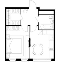 Apartment Sale, 38.3平方米 at Peredelkino Blizhnee, Korneya Chukovskogo Street, 1, Vnukovskoye Settlement, Moscow, Russia #4