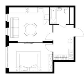 Apartment Sale, 47.1平方米 at Peredelkino Blizhnee, Korneya Chukovskogo Street, 1, Vnukovskoye Settlement, Moscow, Russia #4