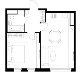 Apartment Sale, 46.9 sq. m. at Peredelkino Blizhnee, Korneya Chukovskogo Street, 1, Vnukovskoye Settlement, Moscow, Russia #4