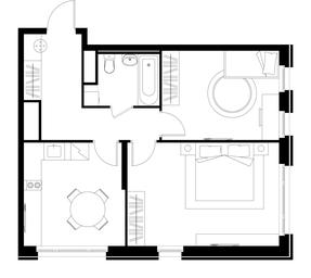 2-BD Apartment Sale, 56.7 sq. m. at Peredelkino Blizhnee, Korneya Chukovskogo Street, 1, Vnukovskoye Settlement, Moscow, Russia #4