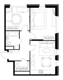 2-BD Apartment Sale, 59.1 sq. m. at Peredelkino Blizhnee, Korneya Chukovskogo Street, 1, Vnukovskoye Settlement, Moscow, Russia #4
