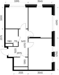2-BD Apartment Sale, 59.1 sq. m. at Peredelkino Blizhnee, Korneya Chukovskogo Street, 1, Vnukovskoye Settlement, Moscow, Russia #3