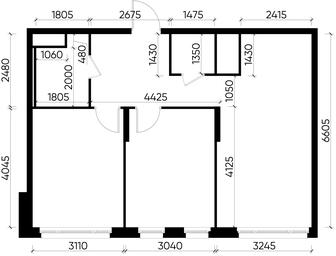 2-BD Apartment Sale, 59.2 sq. m. at Peredelkino Blizhnee, Korneya Chukovskogo Street, 1, Vnukovskoye Settlement, Moscow, Russia #3 2-BD Apartment Sale, 59.2 sq. m. at Peredelkino Blizhnee, Korneya Chukovskogo Street, 1, Vnukovskoye Settlement, Moscow, Russia #3