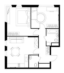3-BD Apartment Sale, 64.8 sq. m. at Peredelkino Blizhnee, Korneya Chukovskogo Street, 1, Vnukovskoye Settlement, Moscow, Russia #4