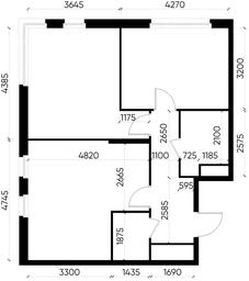 3-BD Apartment Sale, 64.8 sq. m. at Peredelkino Blizhnee, Korneya Chukovskogo Street, 1, Vnukovskoye Settlement, Moscow, Russia #3 3-BD Apartment Sale, 64.8 sq. m. at Peredelkino Blizhnee, Korneya Chukovskogo Street, 1, Vnukovskoye Settlement, Moscow, Russia #3