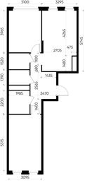 2-BD Apartment Sale, 66.8 sq. m. at Peredelkino Blizhnee, Korneya Chukovskogo Street, 1, Vnukovskoye Settlement, Moscow, Russia #3