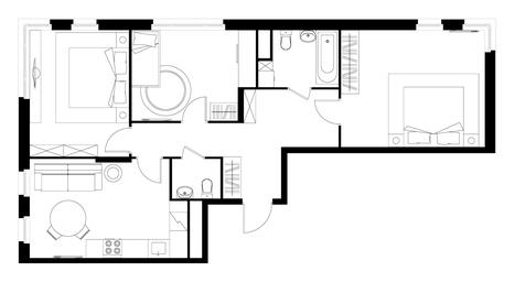 3-BD Apartment Sale, 81.2 sq. m. at Peredelkino Blizhnee, Korneya Chukovskogo Street, 1, Vnukovskoye Settlement, Moscow, Russia #4