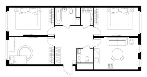 3-BD Apartment Sale, 85.2平方米 at Peredelkino Blizhnee, Korneya Chukovskogo Street, 1, Vnukovskoye Settlement, Moscow, Russia #4