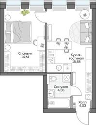 Apartment Sale, 34.5 sq. m. at Dom na naberezhnoy INSIDER (Insayder), Avtozavodskaya Street, Moscow, Russia #2 Apartment Sale, 34.5 sq. m. at Dom na naberezhnoy INSIDER (Insayder), Avtozavodskaya Street, Moscow, Russia #2