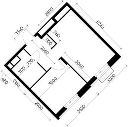 Apartment Sale, 36.9 sq. m. at Rezidentsii Skolkovo, Kashtanovaya ulitsa, 1, rabochiy posyolok Zarechye, Odintsovskiy City District, Moscow Region, Russia #3