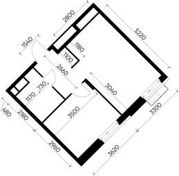 Apartment Sale, 36.9 sq. m. at Rezidentsii Skolkovo, Kashtanovaya ulitsa, 1, rabochiy posyolok Zarechye, Odintsovskiy City District, Moscow Region, Russia #3