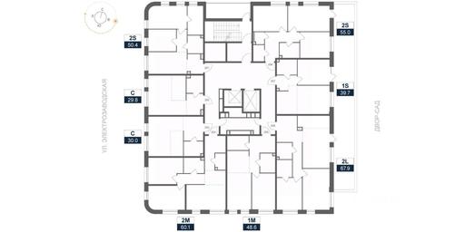 Apartment Sale, 29.8 sq. m. at ARTEL (Artel), Elektrozavodskaya Street, Moscow, Russia #2
