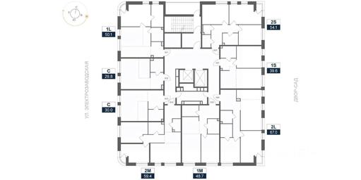 Apartment Sale, 39.6 sq. m. at ARTEL (Artel), Elektrozavodskaya Street, Moscow, Russia #2
