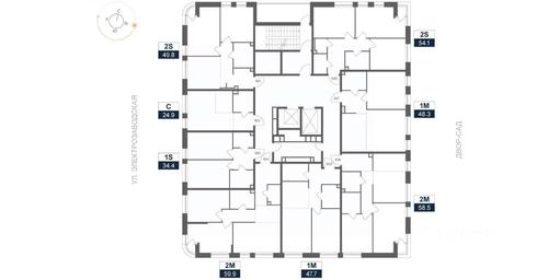 Apartment Sale, 47.7 sq. m. at ARTEL (Artel), Elektrozavodskaya Street, Moscow, Russia #2