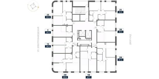 Apartment Sale, 46.5 sq. m. at ARTEL (Artel), Elektrozavodskaya Street, Moscow, Russia #2