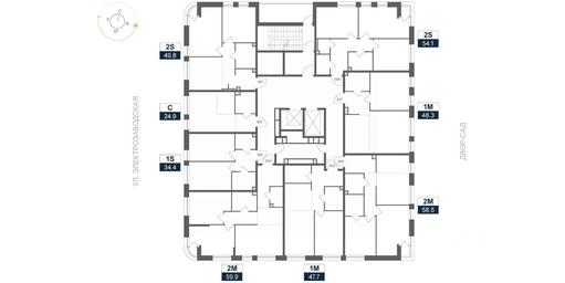 Apartment Sale, 48.3 sq. m. at ARTEL (Artel), Elektrozavodskaya Street, Moscow, Russia #2