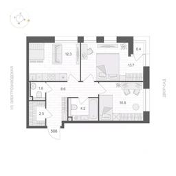 1-BD Apartment Sale, 53.9 sq. m. at ARTEL (Artel), Elektrozavodskaya Street, Moscow, Russia #3 1-BD Apartment Sale, 53.9 sq. m. at ARTEL (Artel), Elektrozavodskaya Street, Moscow, Russia #3