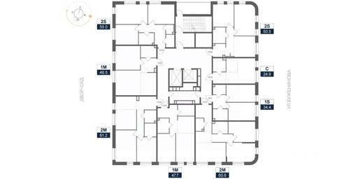 1-BD Apartment Sale, 61.2 sq. m. at ARTEL (Artel), Elektrozavodskaya Street, Moscow, Russia #2