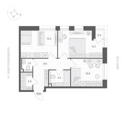 1-BD Apartment Sale, 53.9 sq. m. at ARTEL (Artel), Elektrozavodskaya Street, Moscow, Russia #3 1-BD Apartment Sale, 53.9 sq. m. at ARTEL (Artel), Elektrozavodskaya Street, Moscow, Russia #3